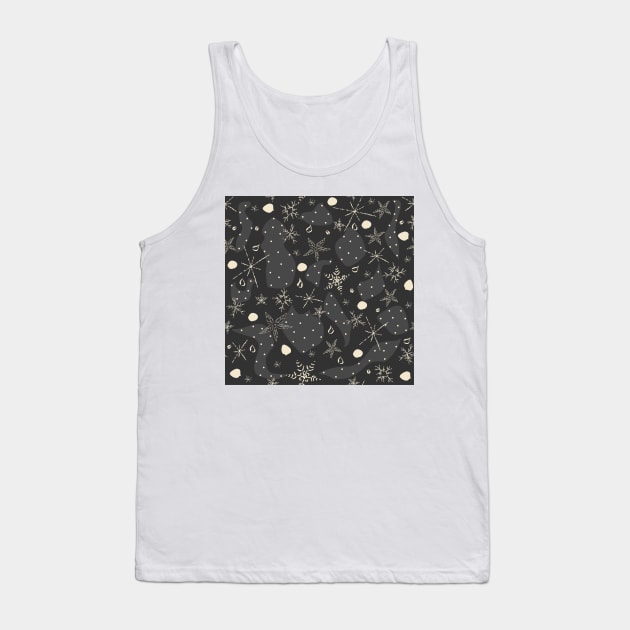 Winter Pattern Tank Top by Kristina Stellar Scandinavian Land